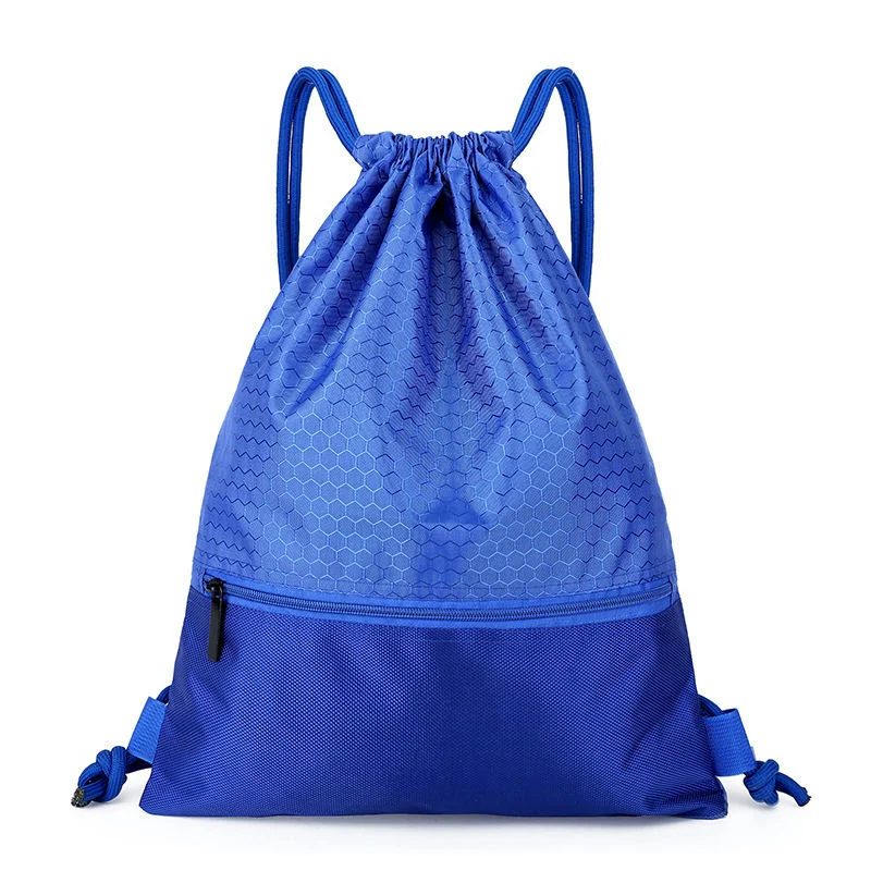 Drawstring Bag with Lower Front Zip Pocket FR-005 by Feima Bag