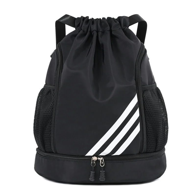 Drawstring Backpack with a Zipped Base Section FR-007 by Feima Bag