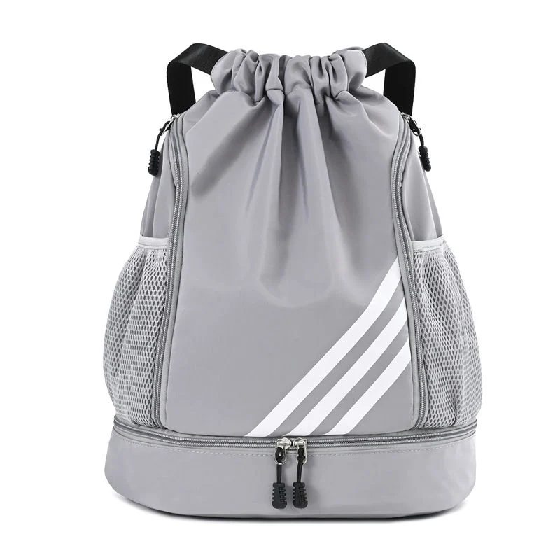 Drawstring Backpack with a Zipped Base Section FR-007 by Feima Bag