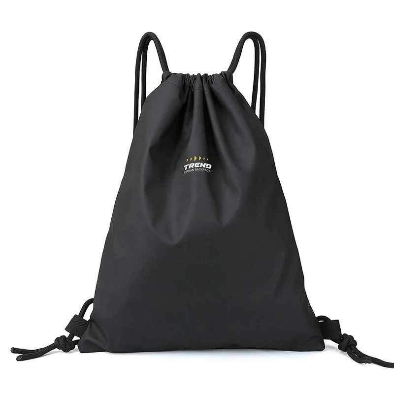Plain Drawstring Backpack with Covered Cords FR-010 by Feima Bag