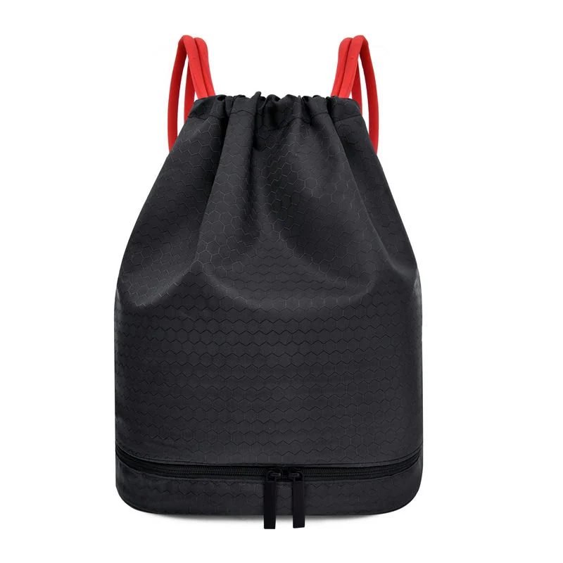 Drawstring Backpack with Zipped Base Section FS-017A by Feima Bag