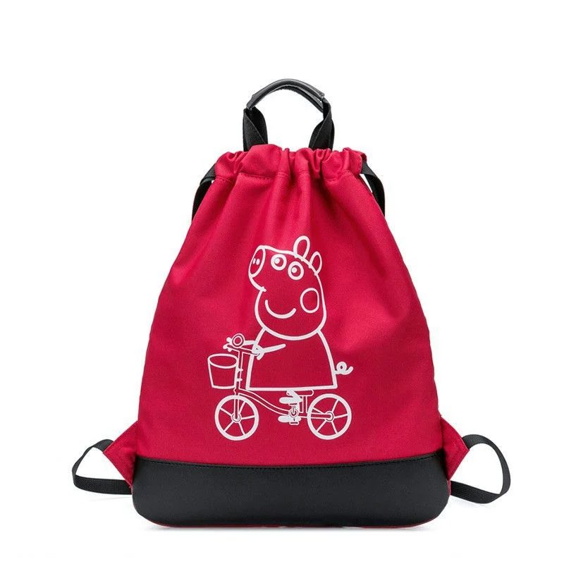 Character Print Drawstring Backpack with Black Base FS-023A by Feima Bag
