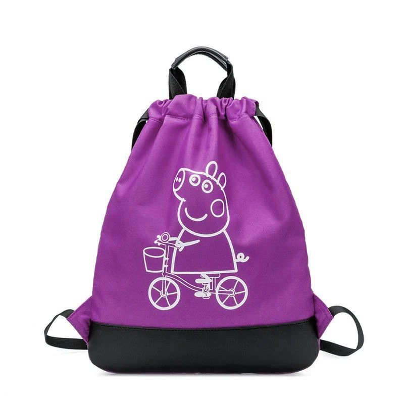 Character Print Drawstring Backpack with Black Base FS-023A by Feima Bag