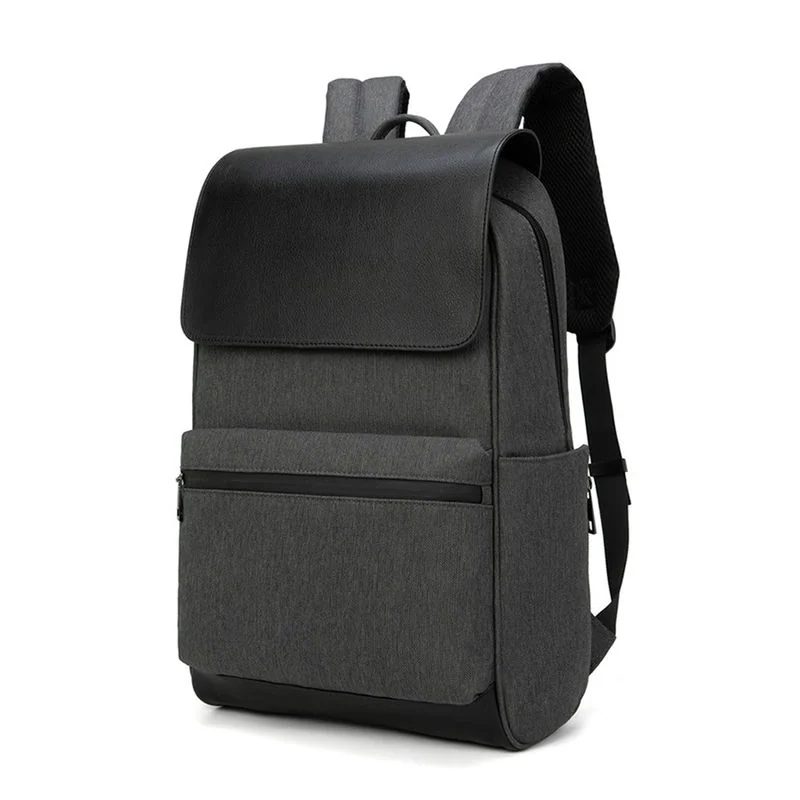 Flap-Top Laptop Backpack with Front Zip Pocket FD-047 by Feima Bag