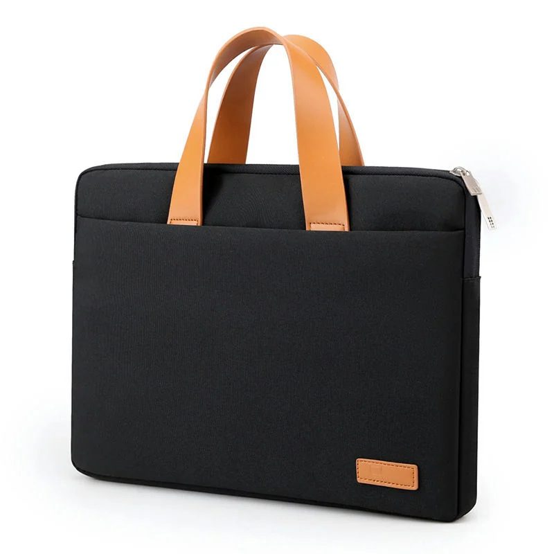 Slim Laptop Bag with Contrast Handles FD-063 by Feima Bag