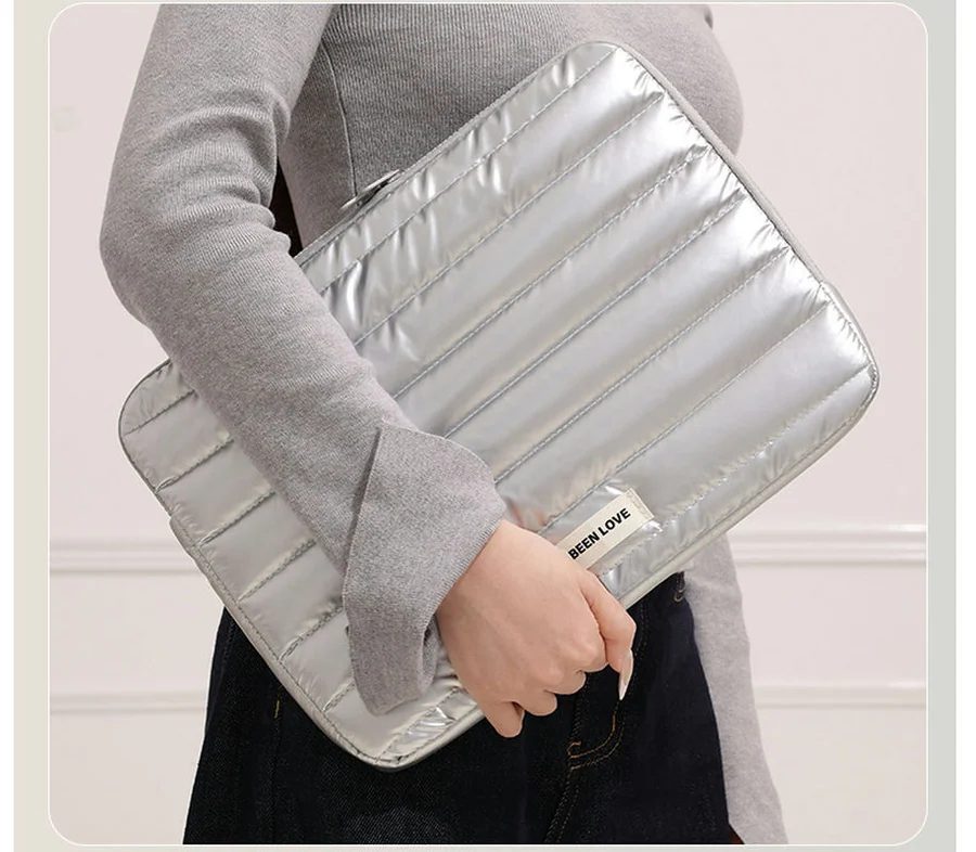 Laptop sleeve with horizontal stitching FD-067 by Feima Bag