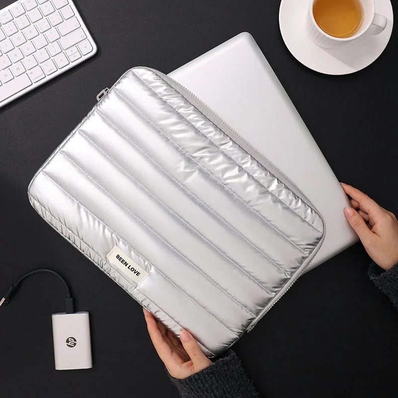 Laptop sleeve with horizontal stitching FD-067 by Feima Bag