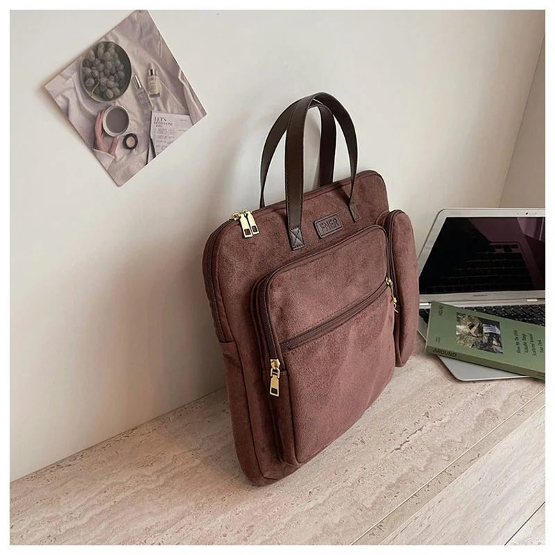 Laptop Carry Bag with Raised Front Pockets FD-084 by Feima Bag