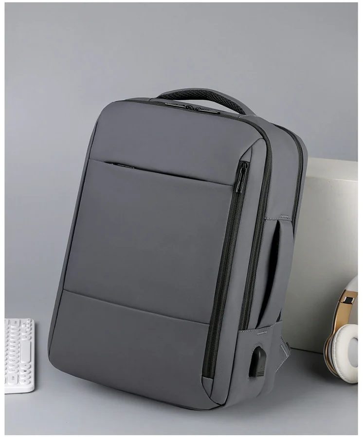 Laptop Backpack with Side Handle and Broad Front Panel FD-089 by Feima Bag