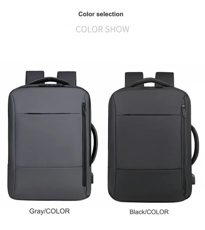 Laptop Backpack with Side Handle and Broad Front Panel FD-089 by Feima Bag