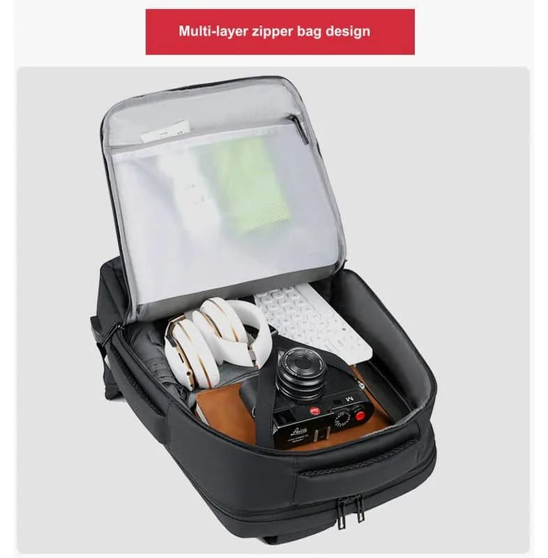 Laptop Backpack with Side Handle and Broad Front Panel FD-089 by Feima Bag