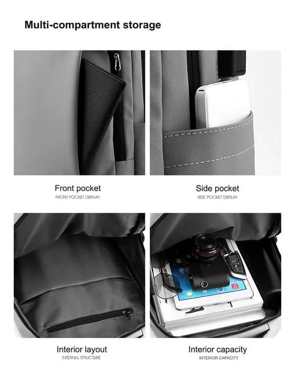Laptop Backpack with a Curved Front Compartment FD-096 by Feima Bag
