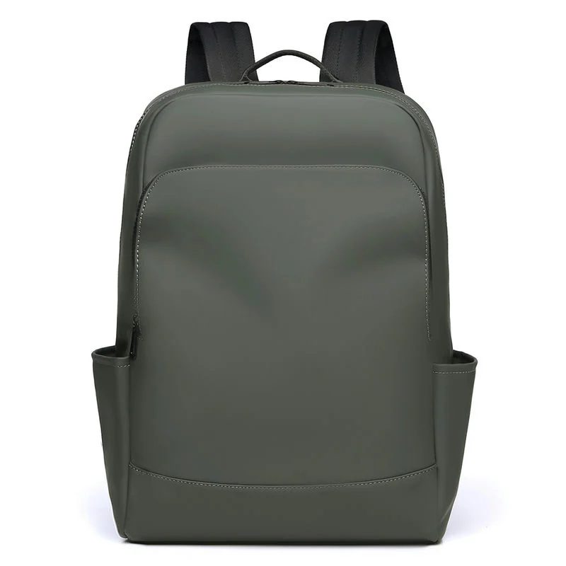 Slim Black Backpack with Front Zip Pockets FD-097 by Feima Bag