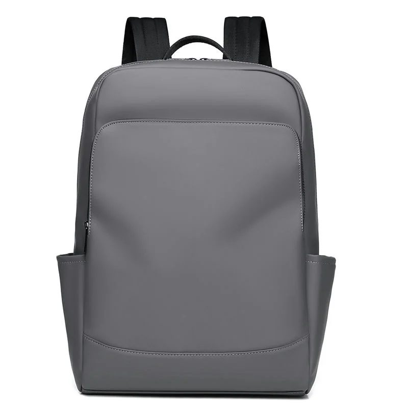 Slim Black Backpack with Front Zip Pockets FD-097 by Feima Bag