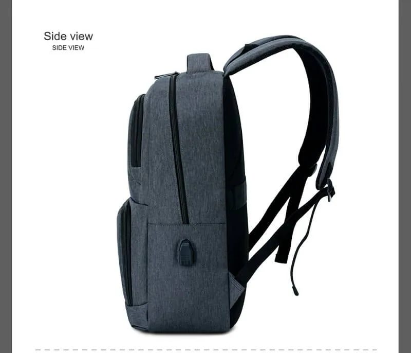 Oxford Backpack with Two Rounded Front Zip Pockets FD-100 by Feima Bag