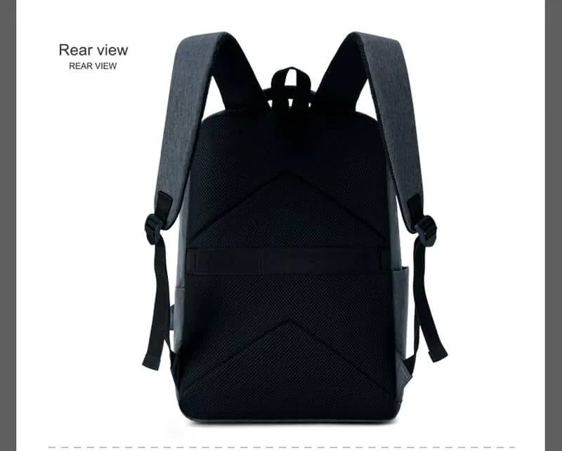 Oxford Backpack with Two Rounded Front Zip Pockets FD-100 by Feima Bag