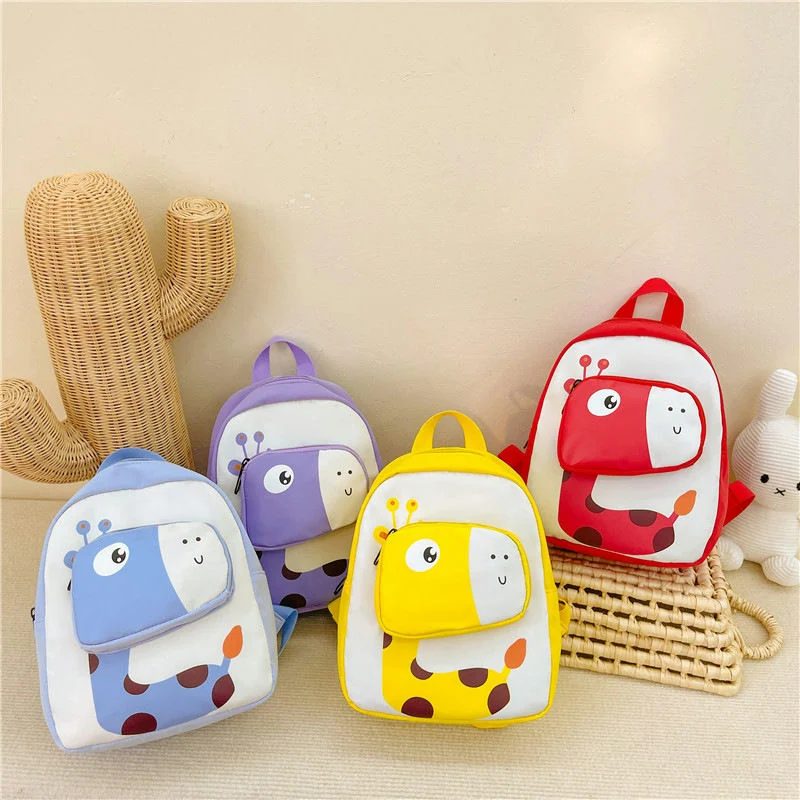 Purple Giraffe School Backpack FG-040 by Feima Bag