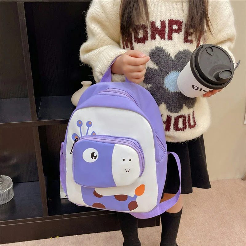 Purple Giraffe School Backpack FG-040 by Feima Bag