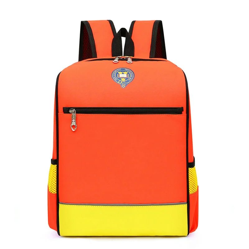 School backpack with straight front zip and contrast base FG-049 by Feima Bag
