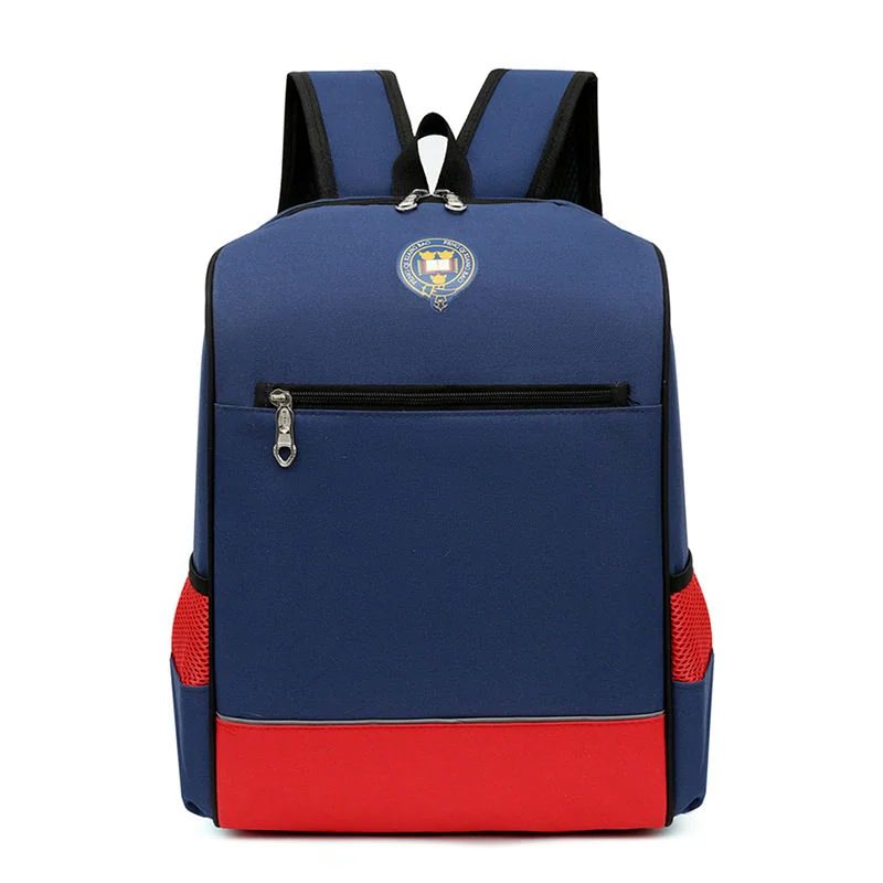 School backpack with straight front zip and contrast base FG-049 by Feima Bag