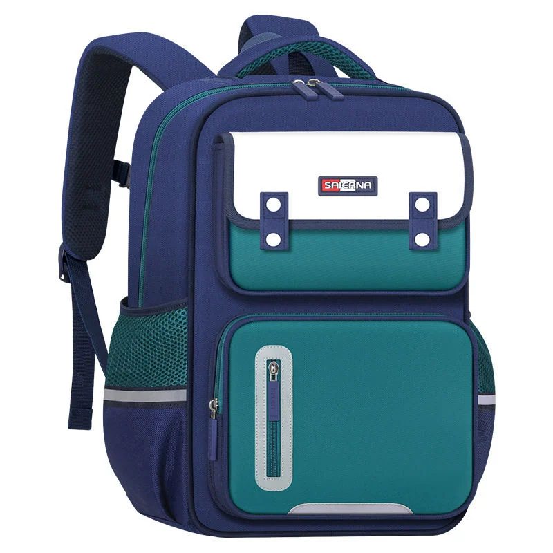 School backpack with flap and vertical front zip FG-052 by Feima Bag
