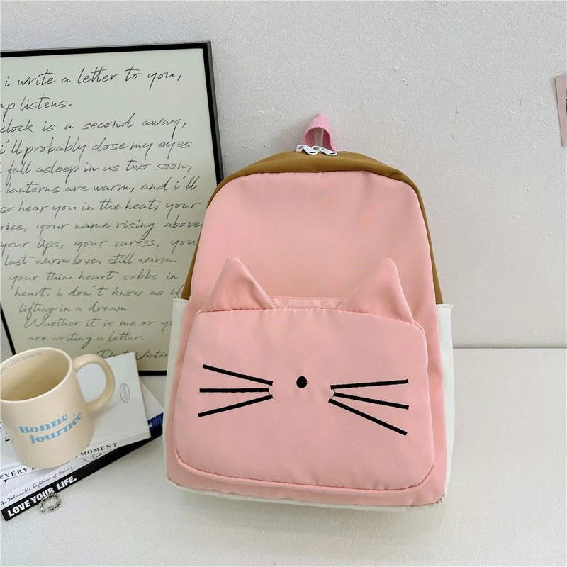 Cat-Face School Backpack with Raised Ears FG-078 by Feima Bag