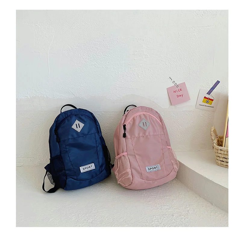 School backpack with diamond detail and mesh side pockets FG-079 by Feima Bag