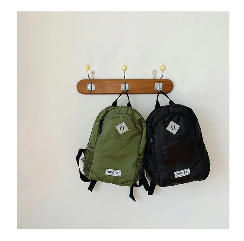 School backpack with diamond detail and mesh side pockets FG-079 by Feima Bag