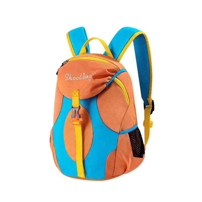 Two-size school backpack with curved colour panels FG-081 by Feima Bag