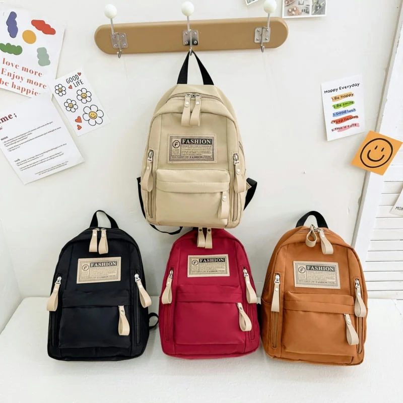 School Backpack with Contrasting Zip Pulls FG-090 by Feima Bag