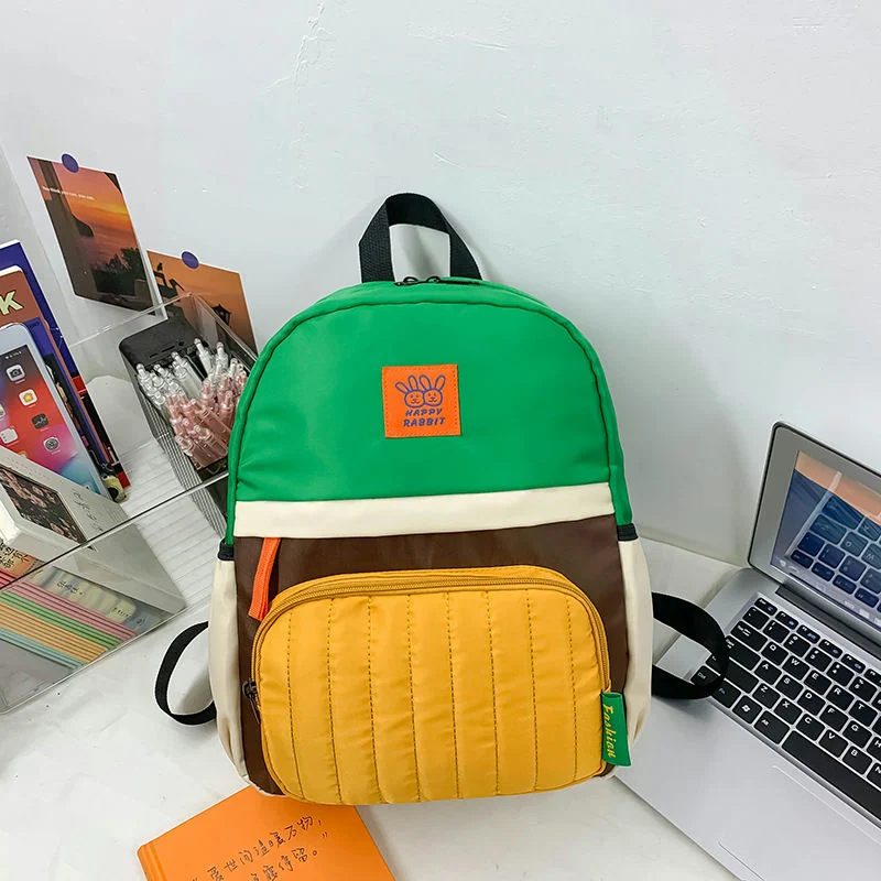 Colour Block School Backpack FG-094 by Feima Bag