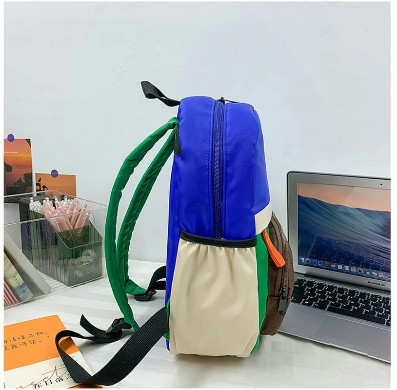 Colour Block School Backpack FG-094 by Feima Bag