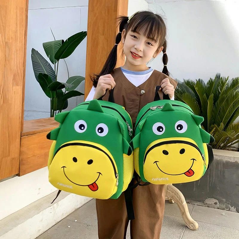 Character School Backpack with Smiling Front Pocket FG-099 by Feima Bag