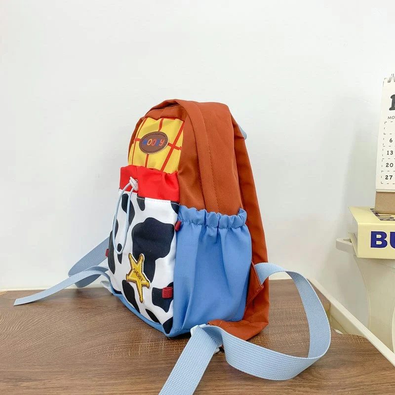 Colour-Block Canvas School Backpack FG-104G by Feima Bag