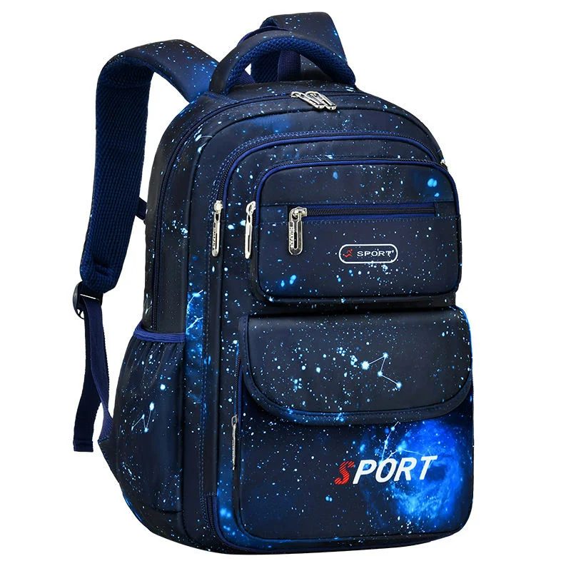 Star-Field Backpack with Layered Front Pockets FG-107 by Feima Bag