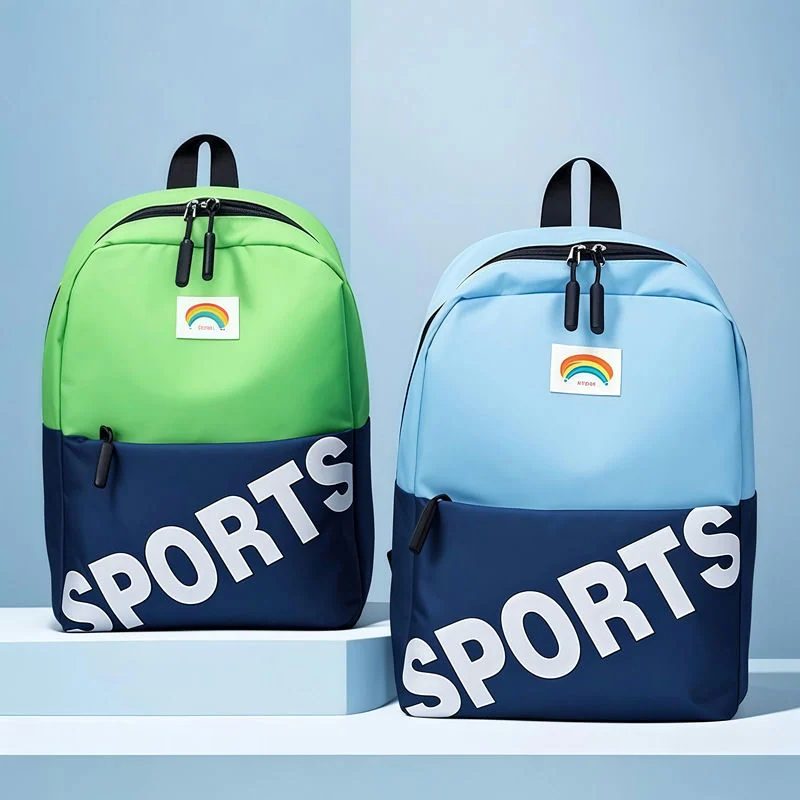 School Backpack with Contrast Front Pocket FG-111 by Feima Bag