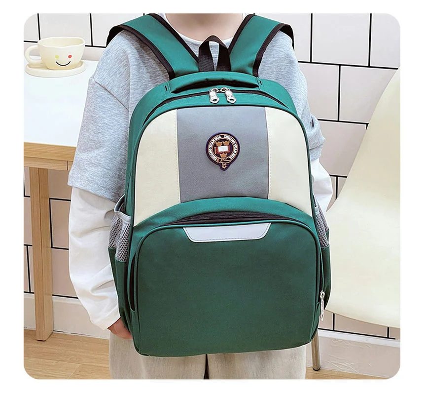 Two-size school backpack with large front zip pocket FG-112 by Feima Bag