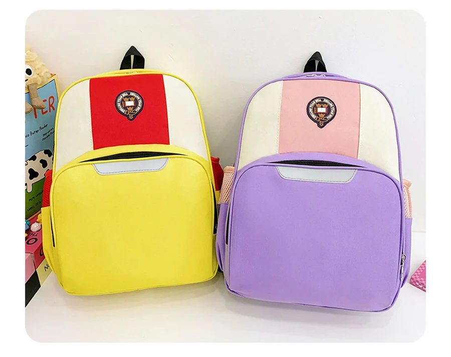 Two-size school backpack with large front zip pocket FG-112 by Feima Bag