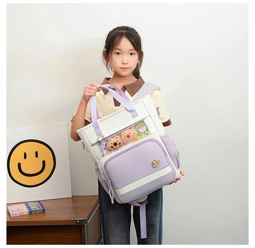 Tote Backpack with a Clear Display Pocket FG-113 by Feima Bag