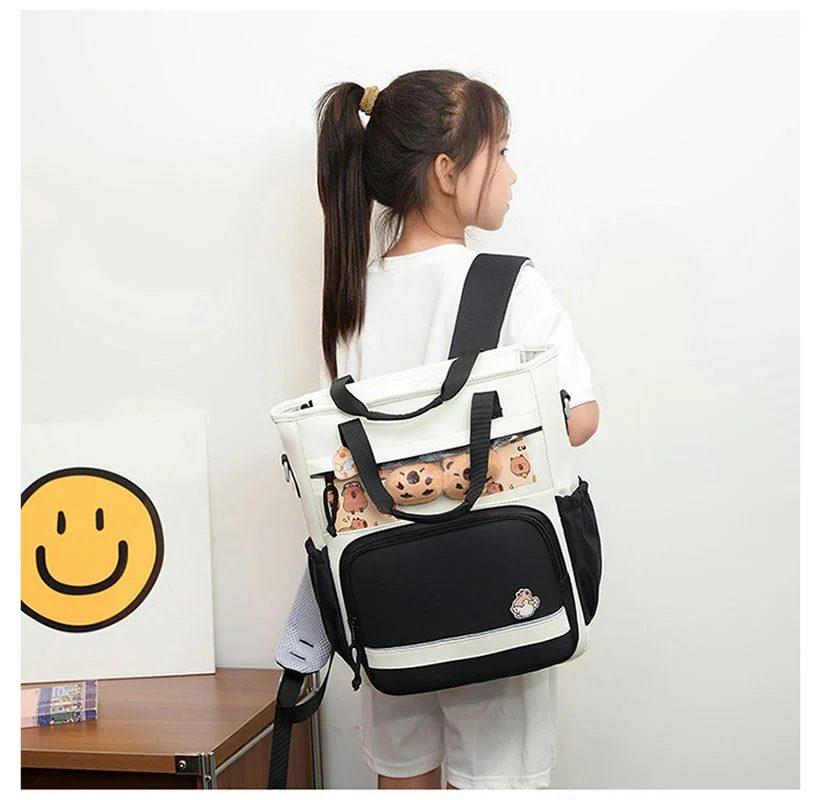Tote Backpack with a Clear Display Pocket FG-113 by Feima Bag