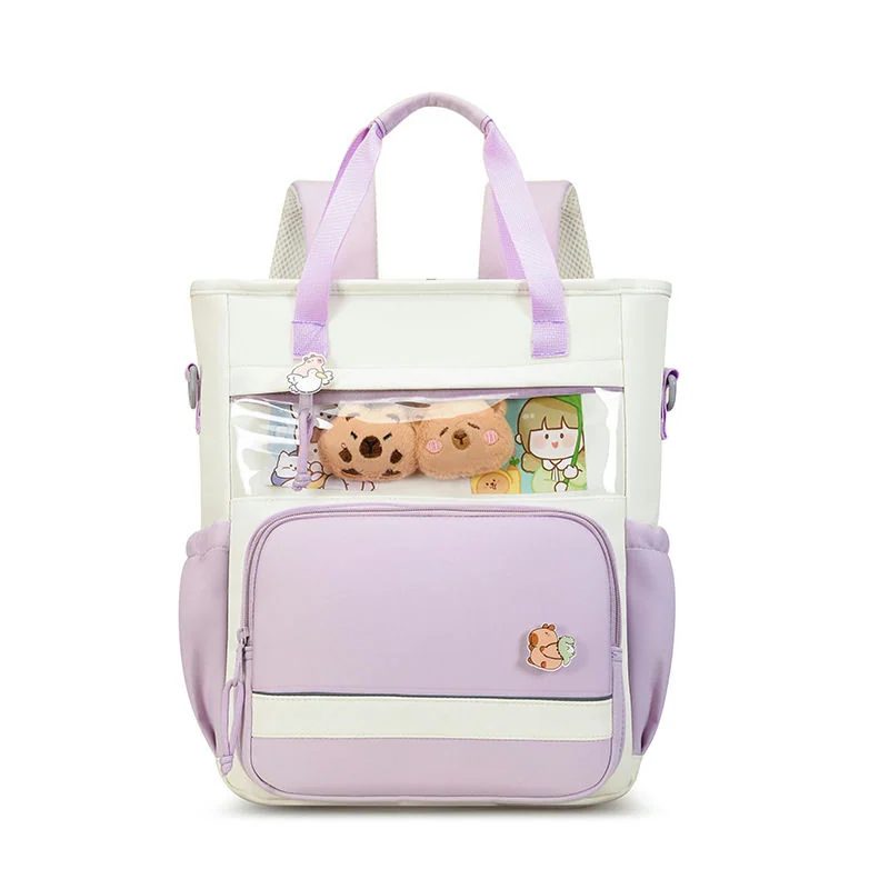Tote Backpack with a Clear Display Pocket FG-113 by Feima Bag