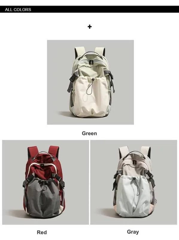 School Backpack with Drawstring Front Pocket FG-114A by Feima Bag
