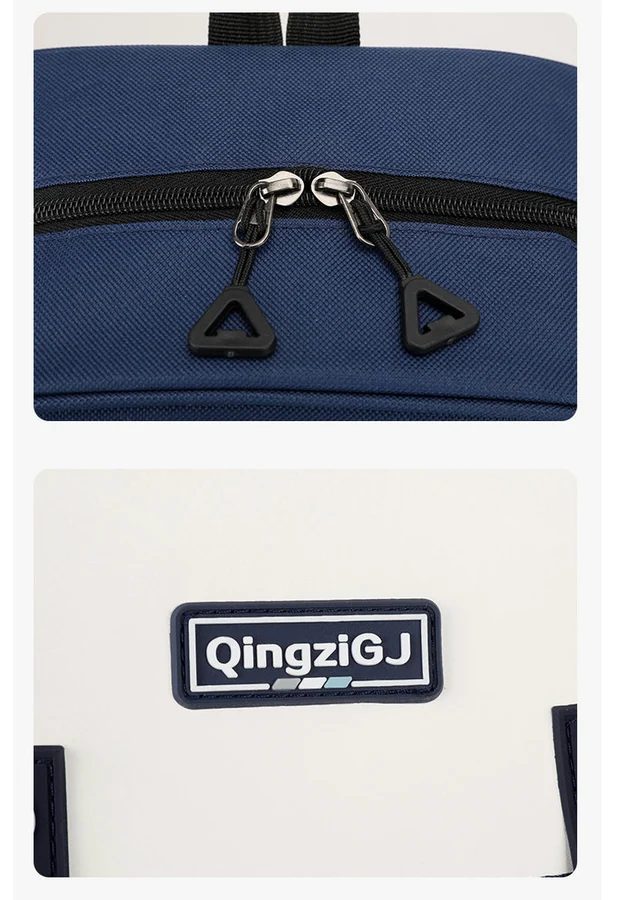 School Backpack with Contrast Front Flap FG-120 by Feima Bag