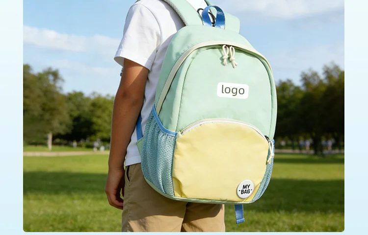 Rounded School Backpack with Mesh Side Pockets FG-137 by Feima Bag