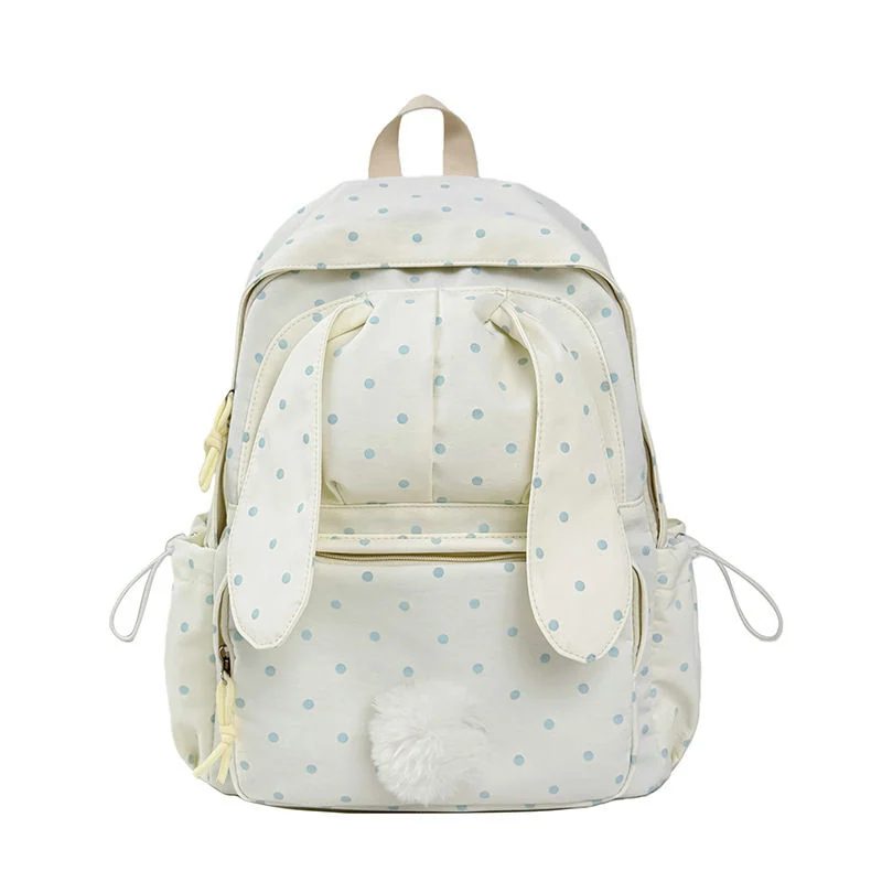 Polka-Dot School Backpack with Long Rabbit Ears FG-144 by Feima Bag