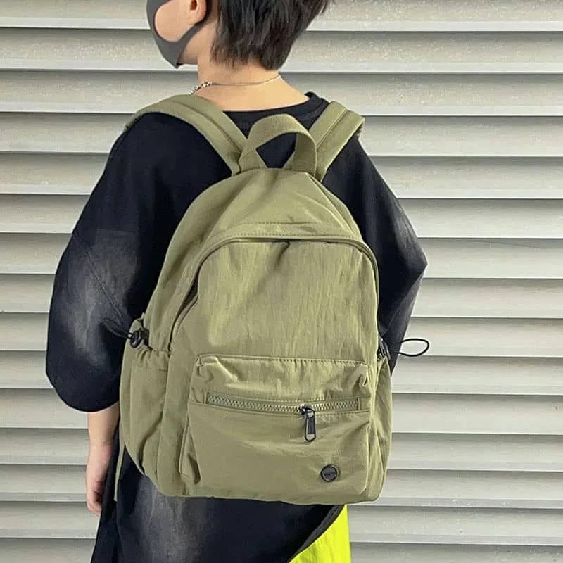 Orange Kids Backpack with Front Zip Pocket FG-154 by Feima Bag