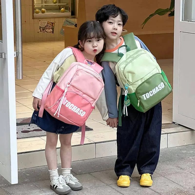 Yellow and Lavender School Backpack FG-155 by Feima Bag