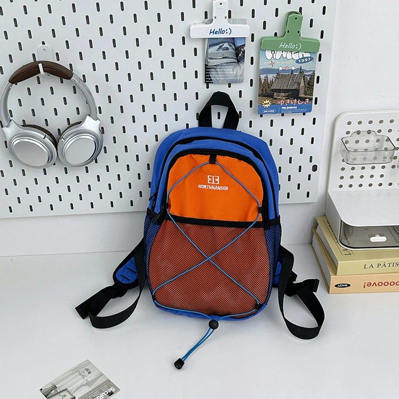 School Backpack with Mesh Front and Crossed Cords FG-157 by Feima Bag