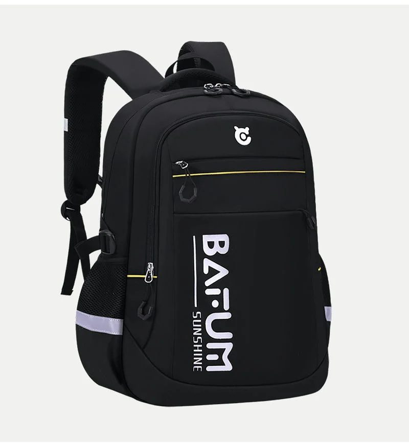 School Backpack with Chest Buckle and Layered Front Pockets FG-161 by Feima Bag
