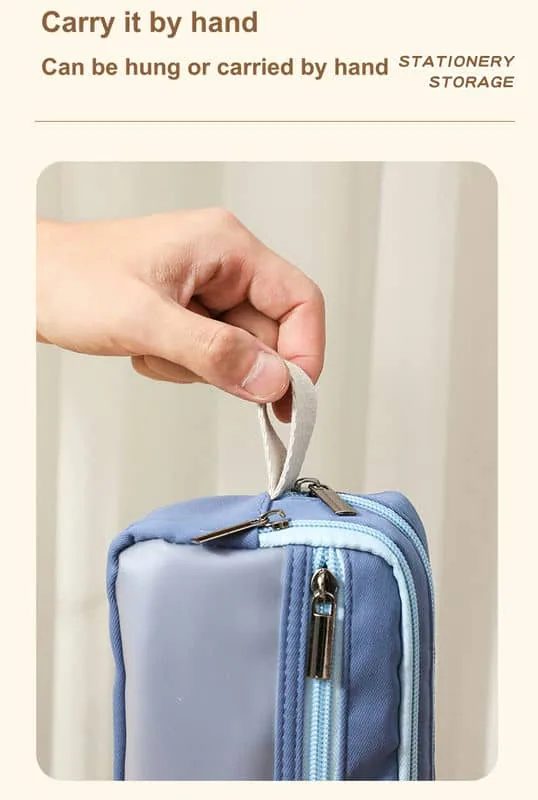 Canvas Pencil Case with Translucent Front Window FPC-002 by Feima Bag